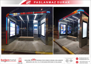 Akıllı Durak Dijital ekranlı Durak.